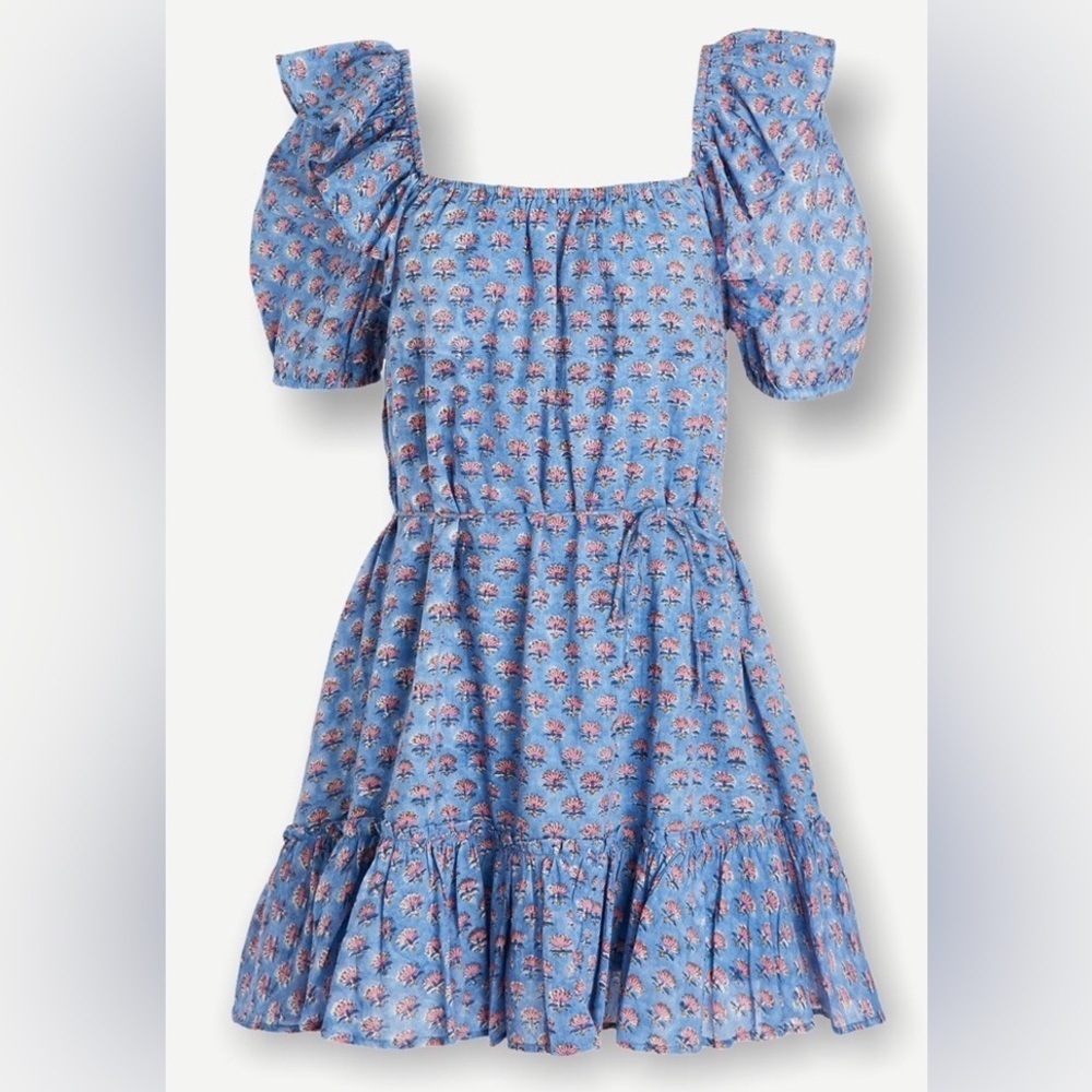 Cleobella Anthropologie Bailey Floral Mini Dress in Lotus - Size XL